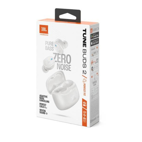 Слушалки JBL Tune Buds 2 White JBLTBUDS2WHT