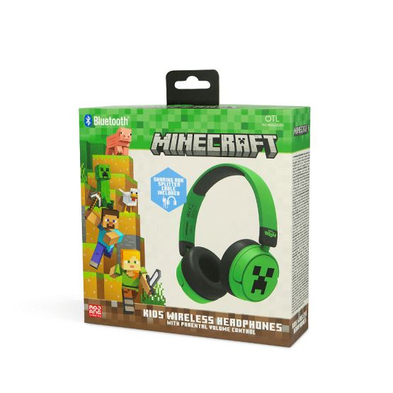 Слушалки OTL Minecraft Creeper BT - Детски
