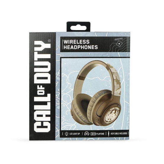 Слушалки с микрофон OTL Call of Duty Camo Wireless с LED