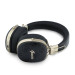 Bluetooth слушалки Guess ENC Metal 4G Script Logo - Черни