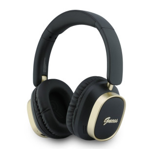 Bluetooth слушалки Guess ENC Rectangle Metal Script - Черни