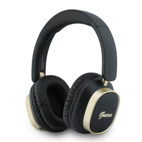 Bluetooth слушалки Guess ENC Rectangle Metal Script - Черни
