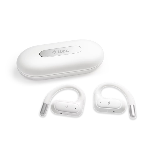 Bluetooth слушалки ttec SoundFlow Open-Ear OWS - Бели