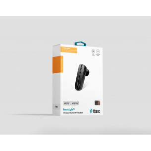 Bluetooth слушалка ttec, Freestyle, Bluetooth Headset, Черни