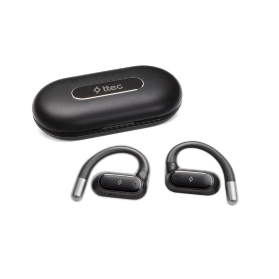 Bluetooth слушалки ttec SoundFlow Open-Ear OWS - Черни
