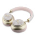 Bluetooth слушалки Guess ENC 4G PU Gold Script Metal - Розови