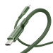 Data кабел empower by PanzerGlass Racing USB-C to USB-C Cable 60W USB 2.0, 2m - Зелен