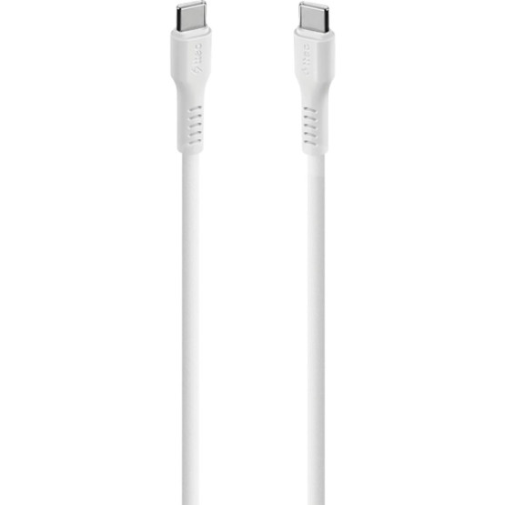 Data кабел ttec USB-C - USB-C 60W PD/QC Fast Charging/Data Cable - 120cm - Бял