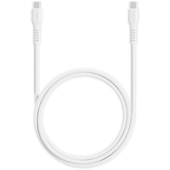 Data кабел ttec USB-C - USB-C 60W PD/QC Fast Charging/Data Cable - 120cm - Бял