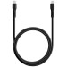 Data кабел ttec USB-C - USB-C 60W PD/QC Fast Charging/Data Cable - 120cm - Черен