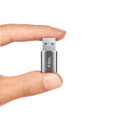 Адапттер OTG ttec USB-A -Type-C 3.0 OTG Converter - Черен
