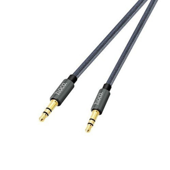 Аудио кабел Hoco UPA03 Noble sound series AUX audio cable 3.5 - Сив