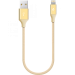 Кабел ttec AlumiCable Ligthning USB Charge / Data Mini Cable , 30cm - Златист