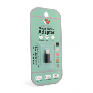Адаптер Micro USB към Lightning черен