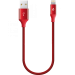 Кабел ttec AlumiCable Ligthning USB Charge / Data Mini Cable , 30cm - Червен