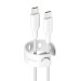 Data кабел empower by PanzerGlass Racing USB-C to USB-C Cable 60W USB 2.0, 1,2m - Silver White