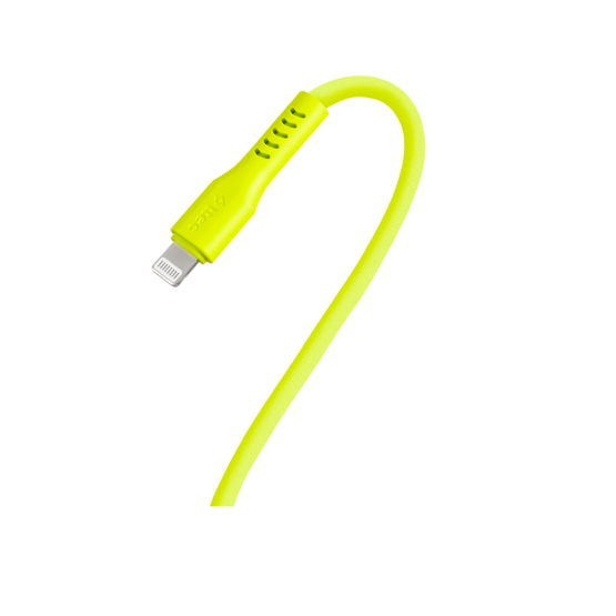 Data кабел ttec USB-C - Lightning Charge/Data Cable 120cm - Neon Yellow
