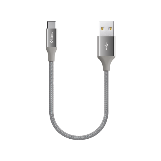 Кабел ttec AlumiCable Type C Charge / Data Cable 2.0 , 30 - Сив