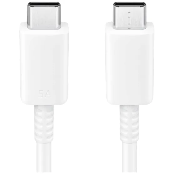 Data кабел Samsung Type-C /Type-C Data Cable 5A 1.m - Бял, EP-DN975