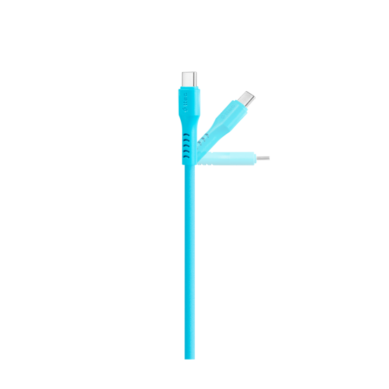 Data кабел ttec USB-C - USB-C 60W PD/QC Fast Charging/Data Cable - 120cm - Neon Blue