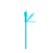 Data кабел ttec USB-C - USB-C 60W PD/QC Fast Charging/Data Cable - 120cm - Neon Blue