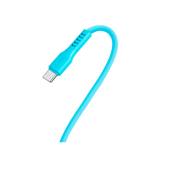 Data кабел ttec USB-C - USB-C 60W PD/QC Fast Charging/Data Cable - 120cm - Neon Blue