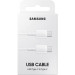 Data кабел Samsung USB-C/USB-C Data Cable 3A 1m - Бял, EP-DA705BWE