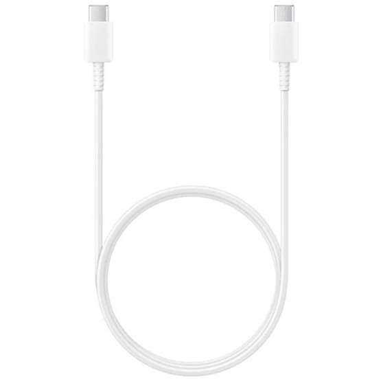 Data кабел Samsung USB-C/USB-C Data Cable 3A 1m - Бял, EP-DA705BWE