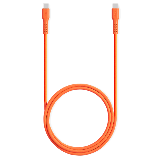 Data кабел ttec USB-C - USB-C 60W PD/QC Fast Charging/Data Cable - 120cm - Neon Orange