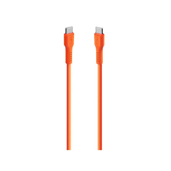 Data кабел ttec USB-C - USB-C 60W PD/QC Fast Charging/Data Cable - 120cm - Neon Orange