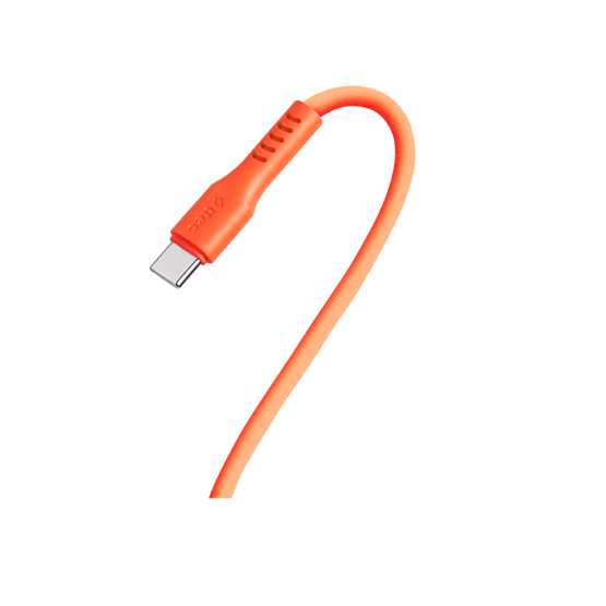 Data кабел ttec USB-C - USB-C 60W PD/QC Fast Charging/Data Cable - 120cm - Neon Orange