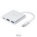 Хъб Hoco HB14 Easy use Type-C ( Type-C to USB3.0+HDMI+PD) - Сребрист