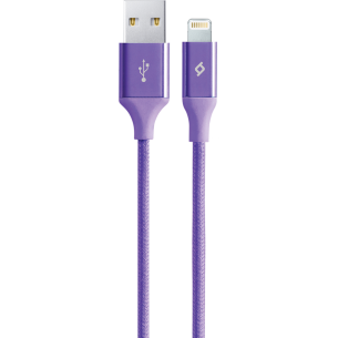 Кабел AlumiCable Lightning Charge/Data Cable, Лилав, 117273