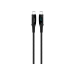Data кабел ttec AlumiCable LCD USB-C – USB-C 100W PD/QC Fast Charging/Data Cable, 150cm - Черен