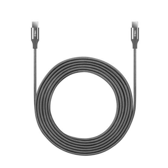 Data кабел ttec AlumiCable Type-C - Type-C 150cm 100W Fast Charge Cable - Space Grey