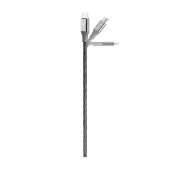 Data кабел ttec AlumiCable Type-C - Type-C 150cm 100W Fast Charge Cable - Space Grey
