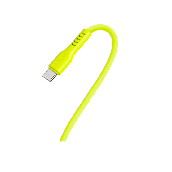 Data кабел ttec USB-C - USB-C 60W PD/QC Fast Charging/Data Cable - 120cm - Neon Yellow