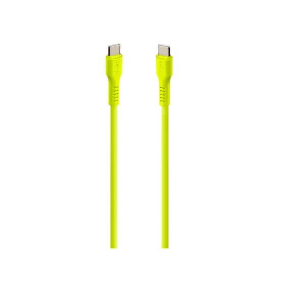 Data кабел ttec USB-C - USB-C 60W PD/QC Fast Charging/Data Cable - 120cm - Neon Yellow