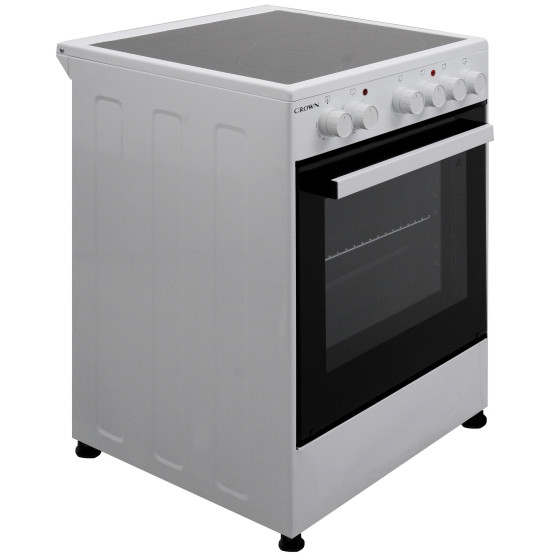 Готварска печка (ток) Crown CEC-6060V W , Керамични , Бял