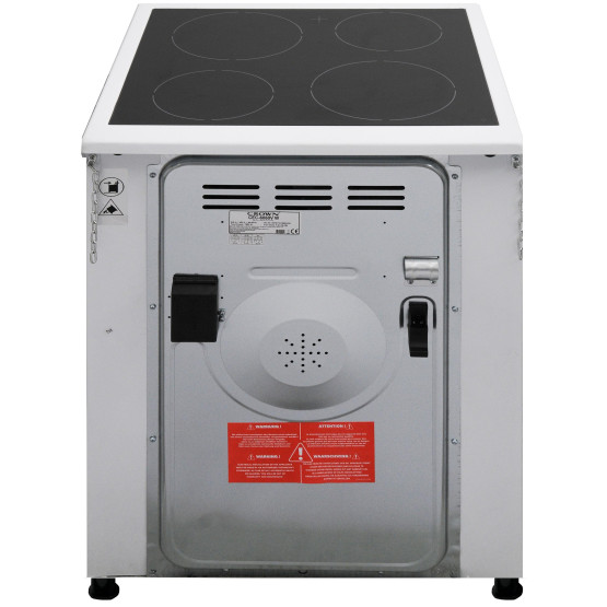 Готварска печка (ток) Crown CEC-6060V W , Керамични , Бял