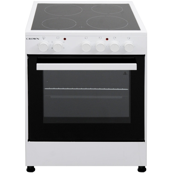 Готварска печка (ток) Crown CEC-6060V W , Керамични , Бял