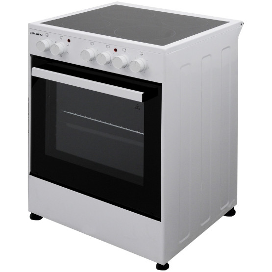 Готварска печка (ток) Crown CEC-6060V W , Керамични , Бял