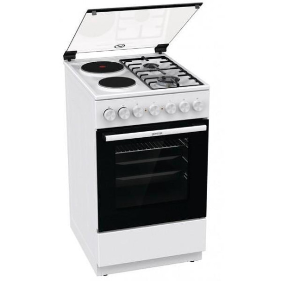 Готварска печка (ток/газ) Gorenje GK5B41WF , 2 газ 2ток , Бял - Gorenje
