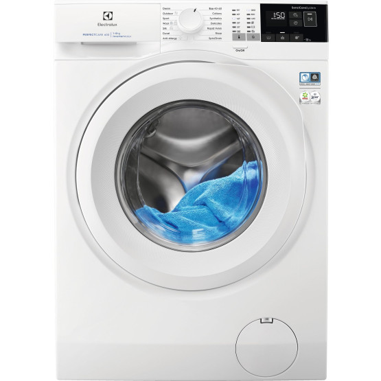 Пералня Electrolux EW6FN428W , 1200 об./мин., 8.00 kg, C , Бял -