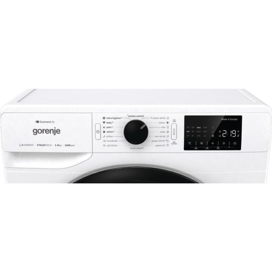 Пералня Gorenje WPNEI84A1SWIFI , 1400 об./мин., 8.00 kg, A , Бял
