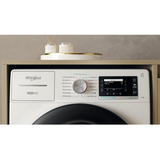 Пералня Whirlpool W8 99AD SILENCE EE , 1400 об./мин., 9.00 kg, A , Бял