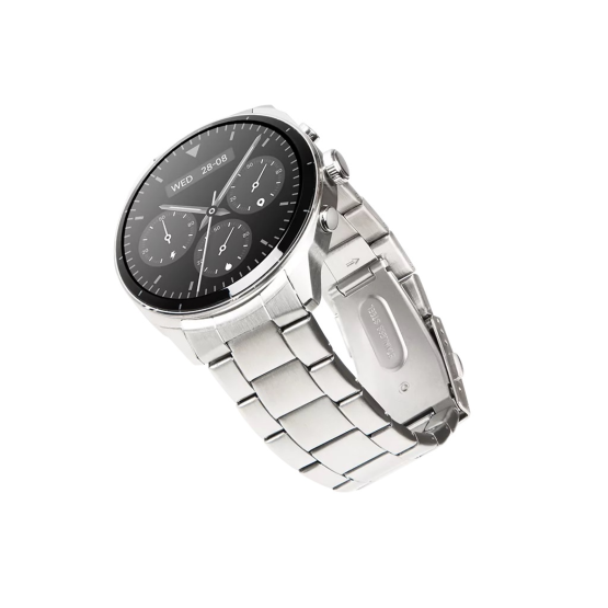 Smart часовник ttec Tempus Pro S 45mm Round Aluminium Case Smart Watch - Сребрист