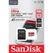Мемори карта SanDisk Ultra microSDXC 64GB + SD Adapter 140MB/s A1 Class 10 UHS-I