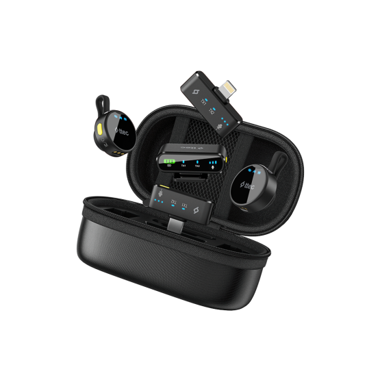 Безжичен микрофон за мобилен телефон ttec GoMic Pro Plug/Play Universal Wireless Lavalier Microphone Kit Black