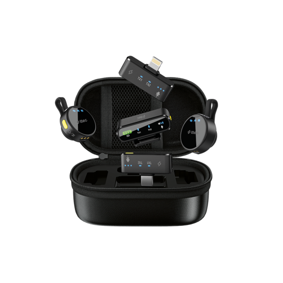 Безжичен микрофон за мобилен телефон ttec GoMic Pro Plug/Play Universal Wireless Lavalier Microphone Kit Black